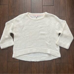 Victoria's Secret Ivory Loose Knit Acrylic/Wool/Mohair/Nylon Blend Sweater sz M